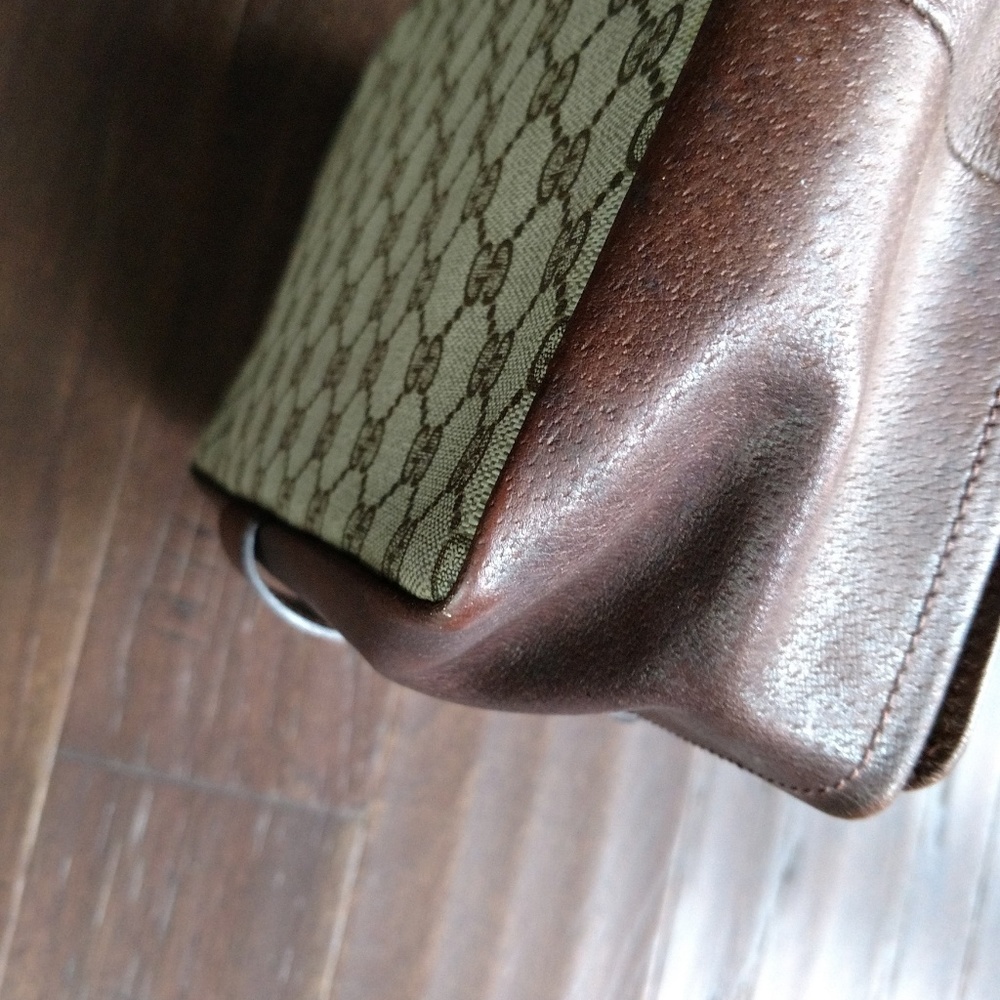 Brown Unisex Vintage Gucci Toiletry Travel Case - Picture 8 of 8